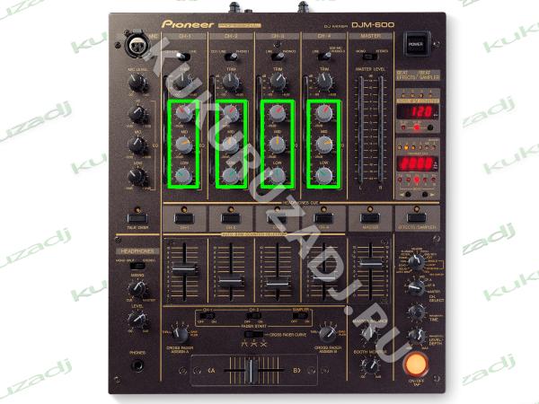 POTENTIOMETER EQ LOW MID HI - фото установки