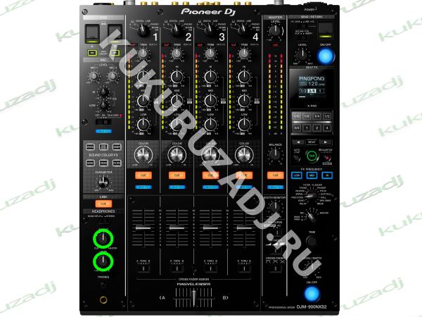 KNOB HEADPHONE MIXING + LEVEL - фото установки