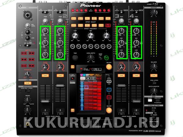 POTENTIOMETER EQ HI-MID-LOW - фото установки