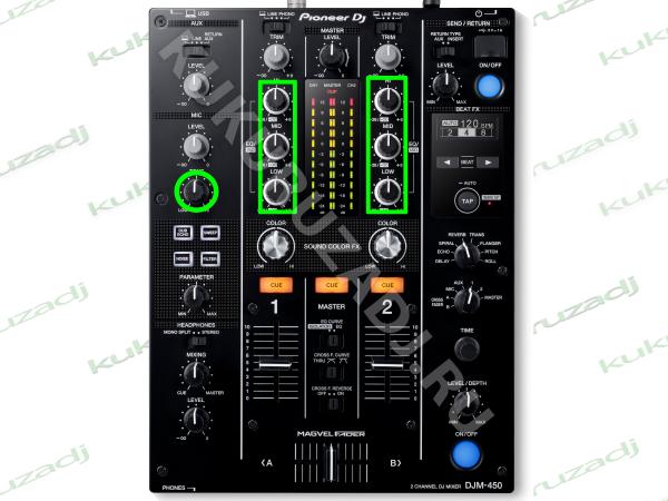 POTENTIOMETER EQ HI-MID-LOW - фото установки