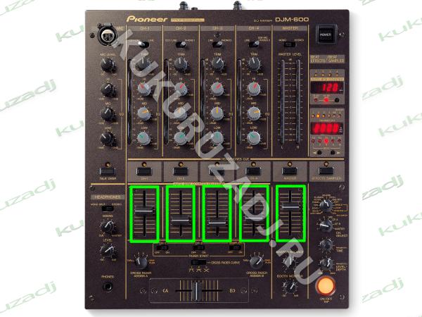 CHANNEL FADER (DCV1020) - фото установки