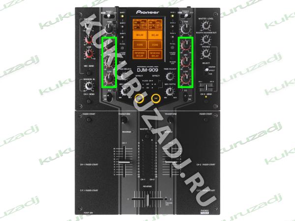 POTENTIOMETER EQ BASS MID HIGH - фото установки